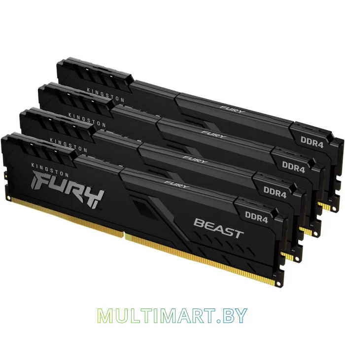 Оперативная память Kingston FURY Beast 4x8GB DDR4 PC4-28800 (KF436C17BBK4/32)